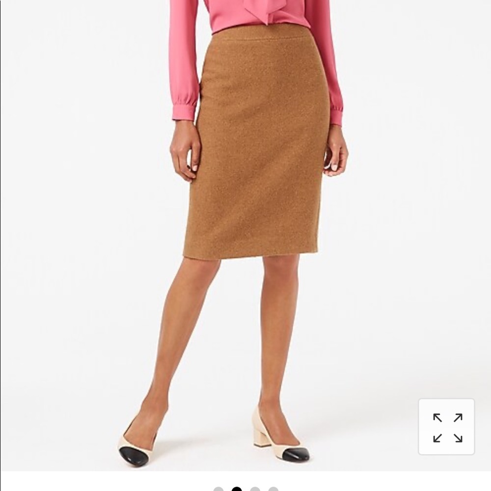 Jcrew Mercantile Tan Wool Skirt